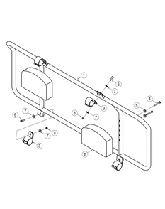 Head Rest Kit Diagram and Parts List for 207 39A100-39B100 Cub Cadet Lawn Tractor Accessories